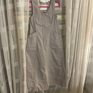 gray dress 54 inches long 17 inches across chest made by shukr reg $150
